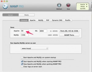 mamp apache port
